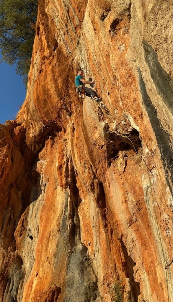 Climber on Karinca at Magara