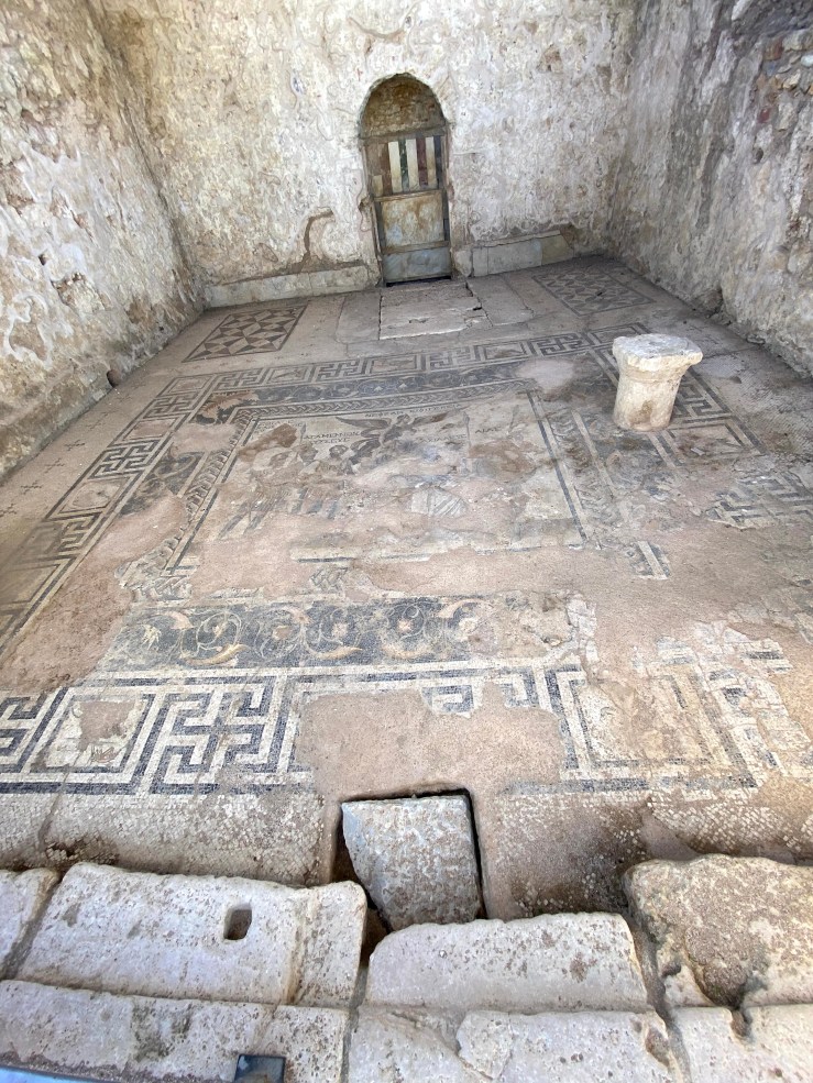 Beautiful and detailed mosaic floor